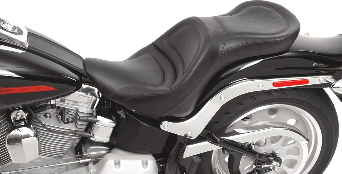 SADDLEMEN Explorer Seat for FLSTF (2007–2017) - Stitched - Black