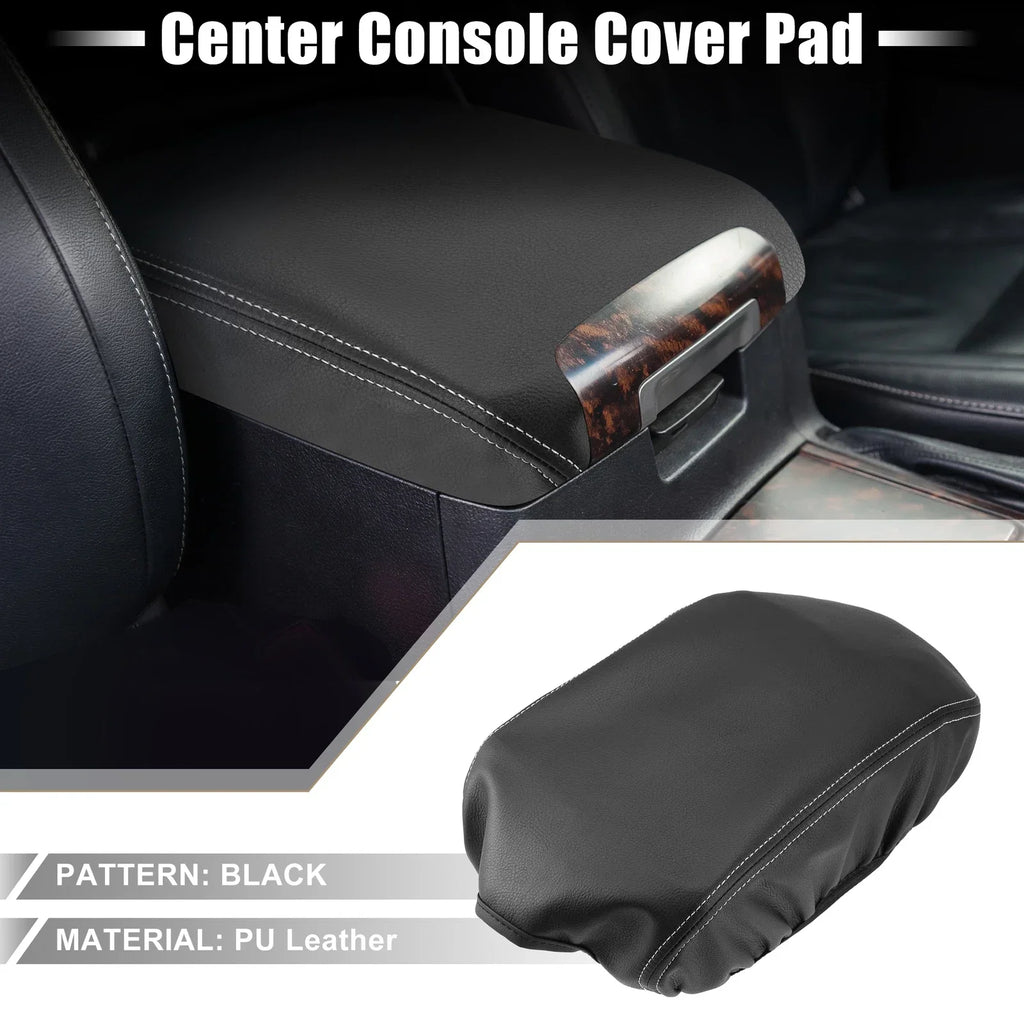 Car Center Console Armrest Cover for Dodge Charger (2011-2023) Black Gray