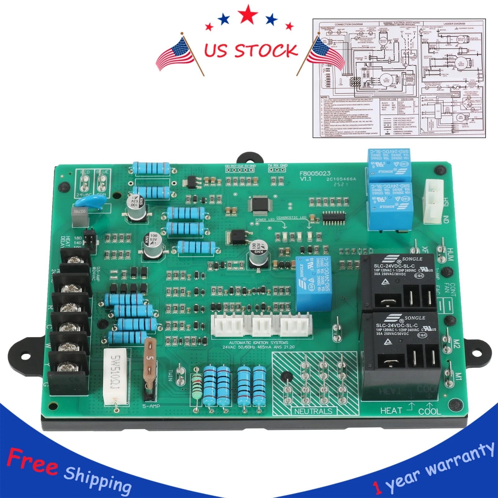 Control Circuit Board for Carrier ICP HK42FZ018 