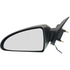 Set of 2 Power Mirrors for Chevrolet Malibu (2004–2008) Black Manual Folding