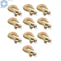 10 Pack Clevis Grab Hooks for G70 Tow Chains (6600 lbs Capacity)