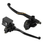 Set of 2 22mm Motorcycle 7/8" Brake Clutch Lever Master Cylinder