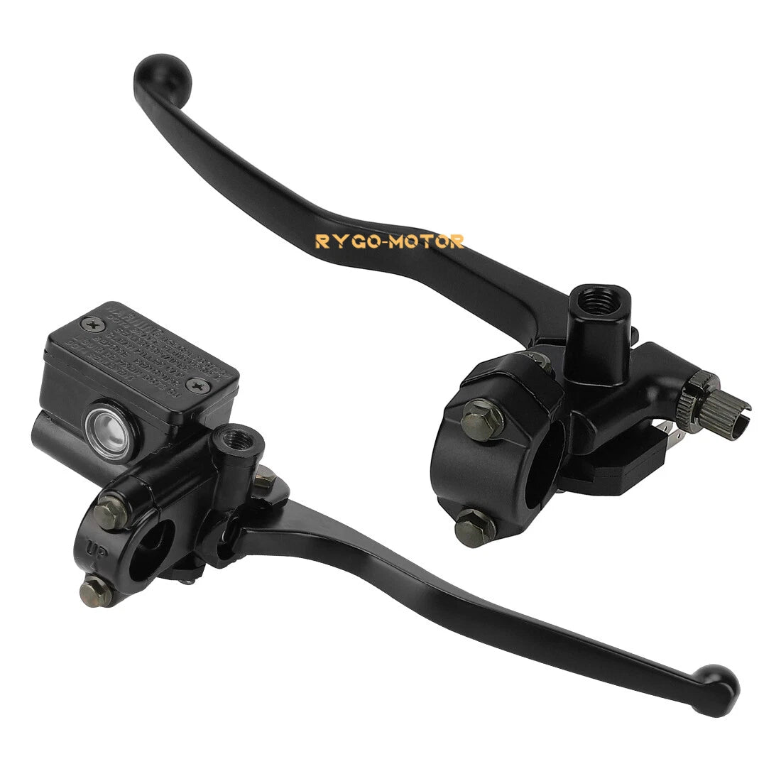 Set of 2 22mm Motorcycle 7/8" Brake Clutch Lever Master Cylinder