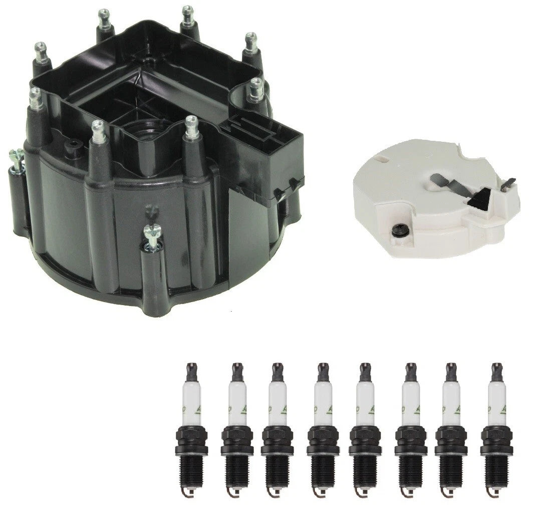 Distributor Rotor Cap & Spark Plugs Kit ACDelco for Cadillac Buick Chevy (5.0L)