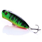 6.5cm 12g Hard Bait Topwater Popper Fishing Lure with 6 Hooks