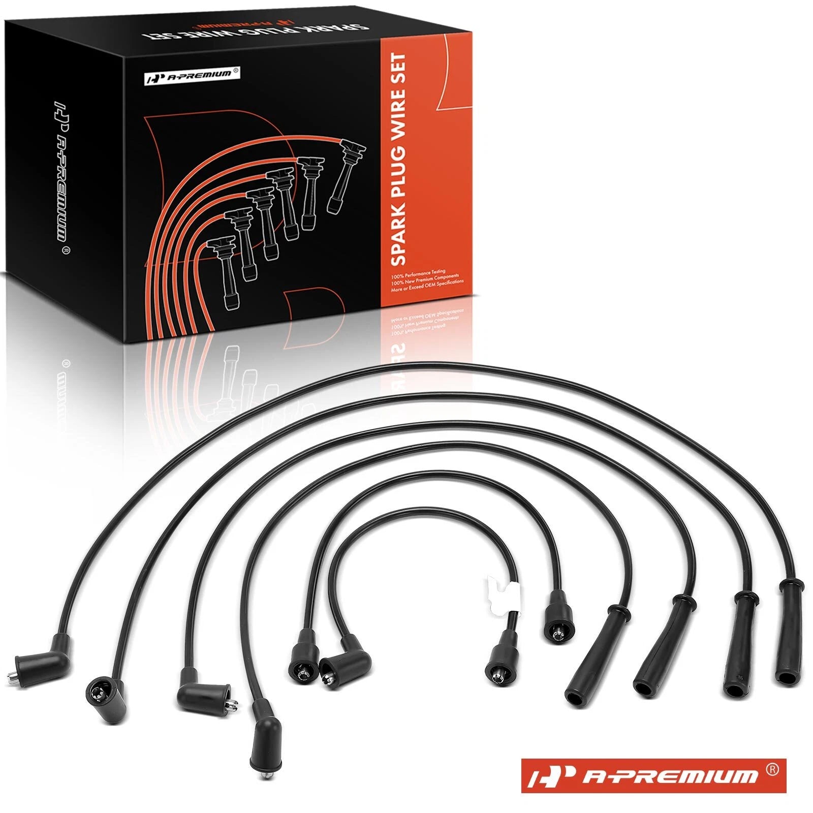 6Pcs Spark Plug Wire Set for Chevrolet S10 GMC S15 (1982–2004)