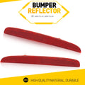 Red Lens Rear Bumper Reflector for Honda Civic Hatchback (2017–2021)