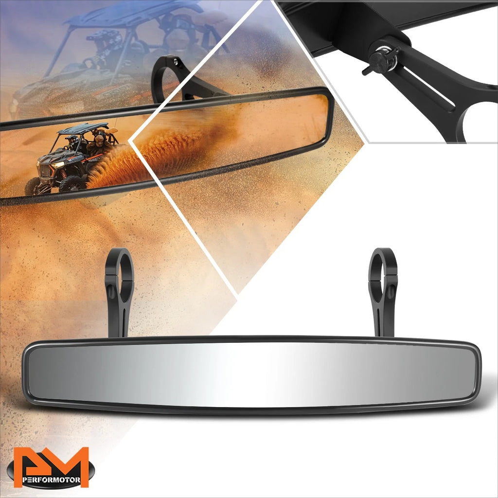Universal UTV Rearview Mirror with Clamp for Roll Cage (Irregular Convex)