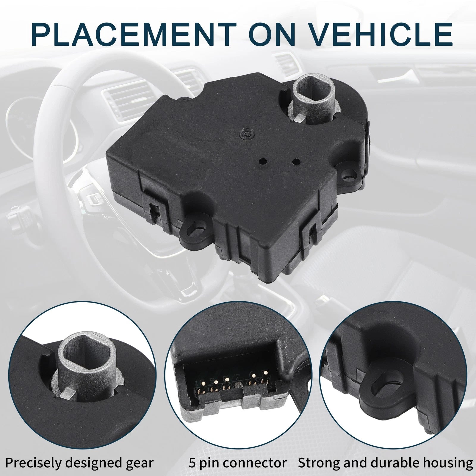 3X HVAC Heater Blend Door Control Actuator No.20826182 for Buick Enclave (2008–2012)