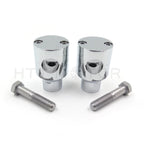7/8" Handlebar Riser Mounting Clamp for Universal Motorcycle (All Years) Chrome