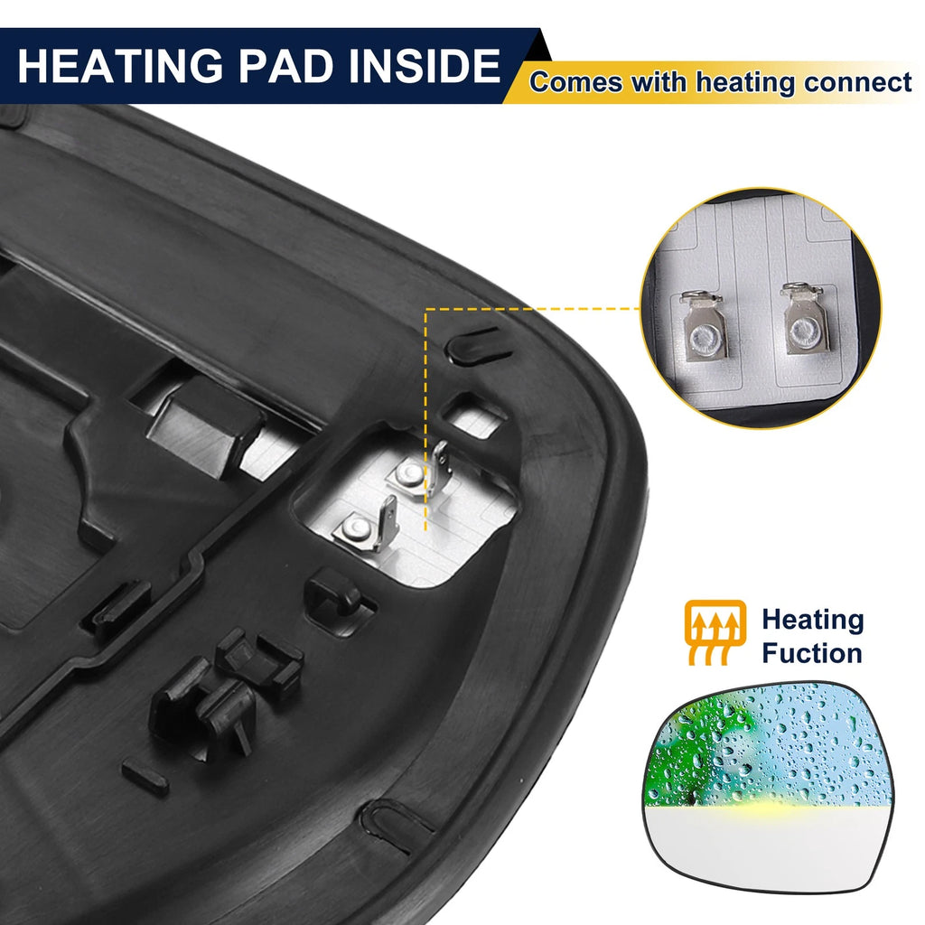 Left Side Heated Mirror Glass for Lexus GX470 (2003–2009) 879616A200