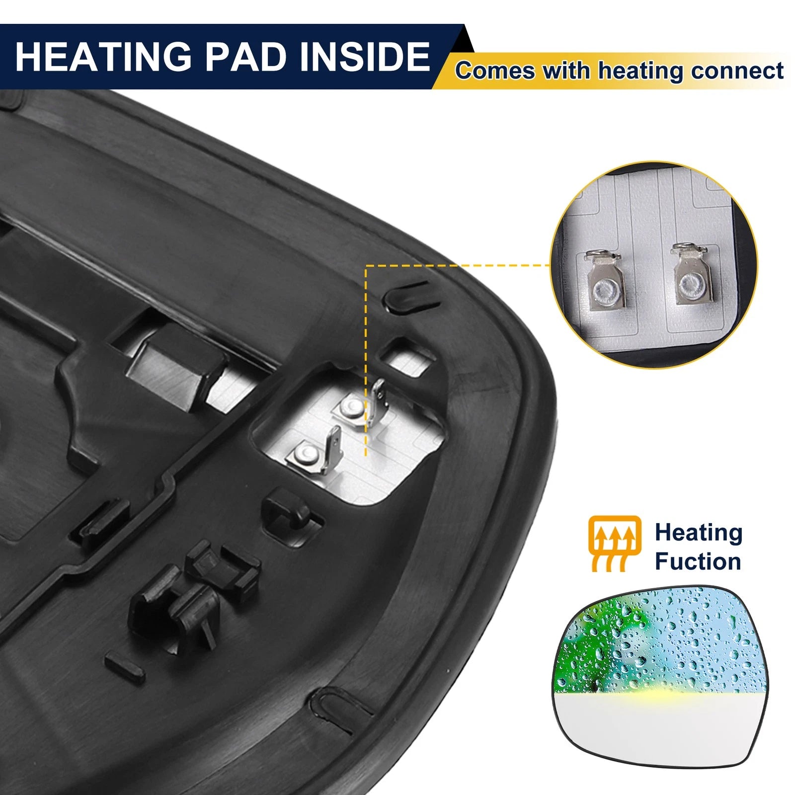 Left Side Heated Mirror Glass for Lexus GX470 (2003–2009) 879616A200