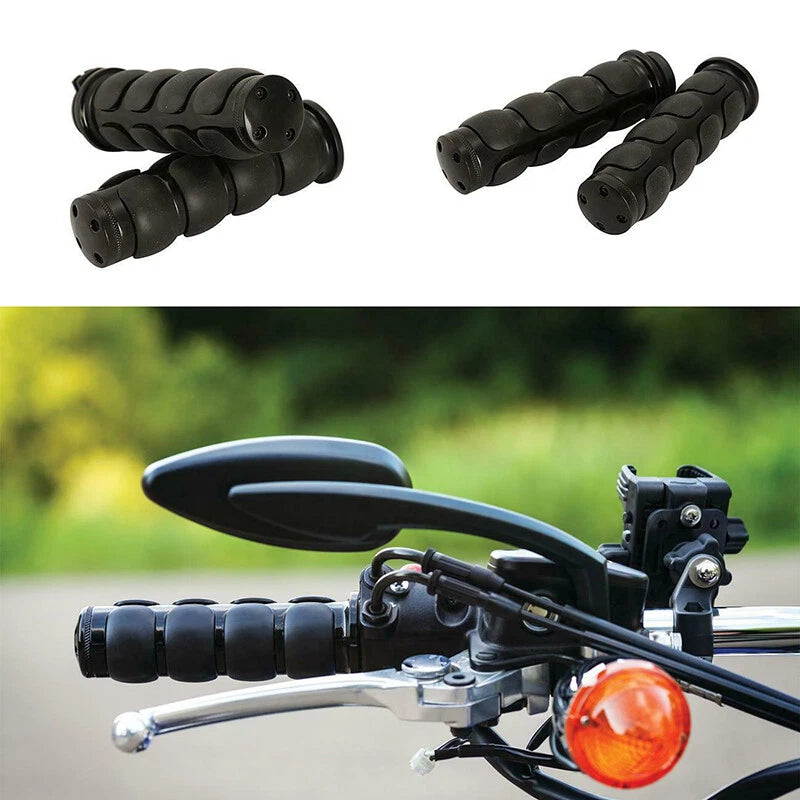 Handlebar Grips for Harley, Honda, Suzuki, Yamaha (1")