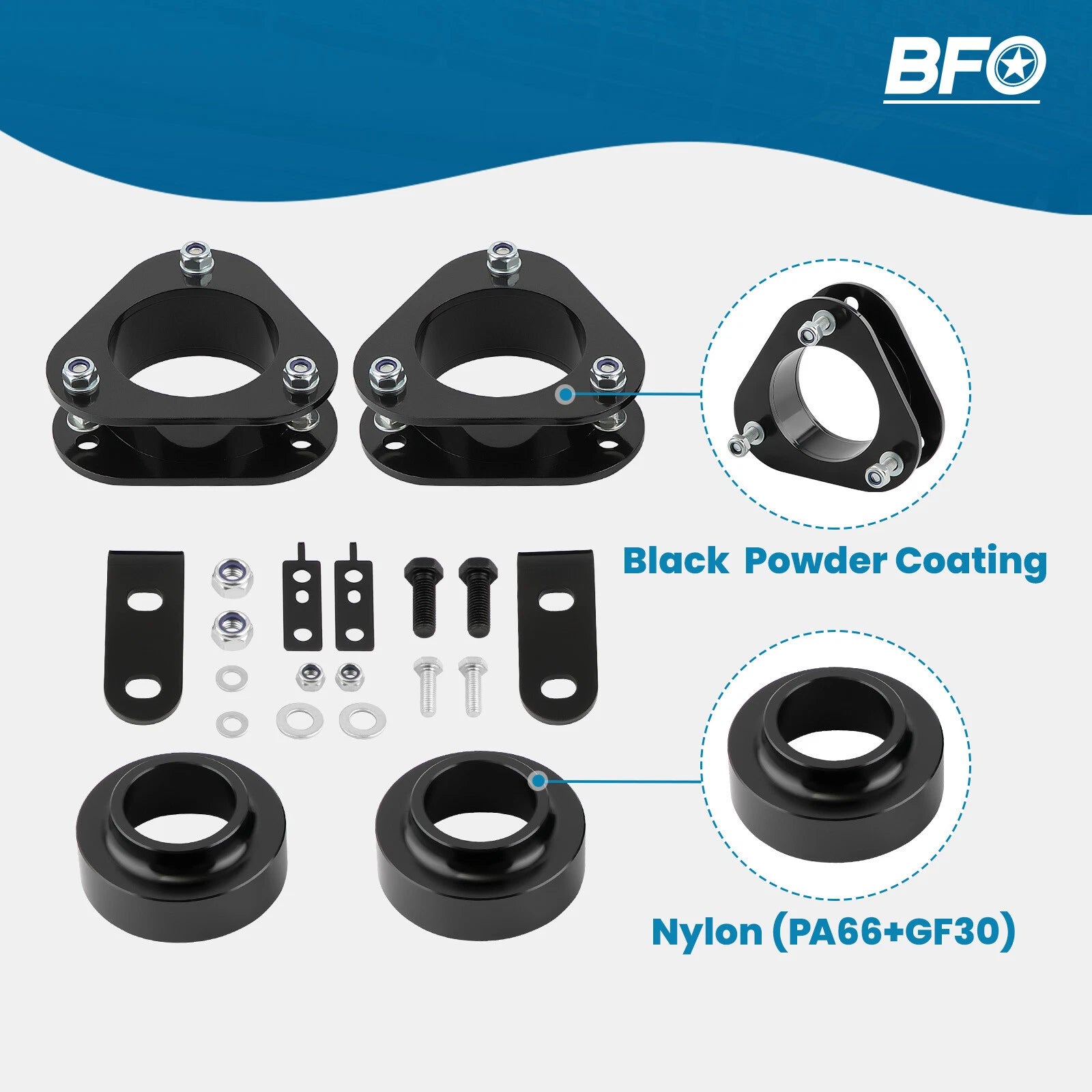 2" Front 1.5" Rear Lift Kit for Toyota RAV4 (2006-2018)