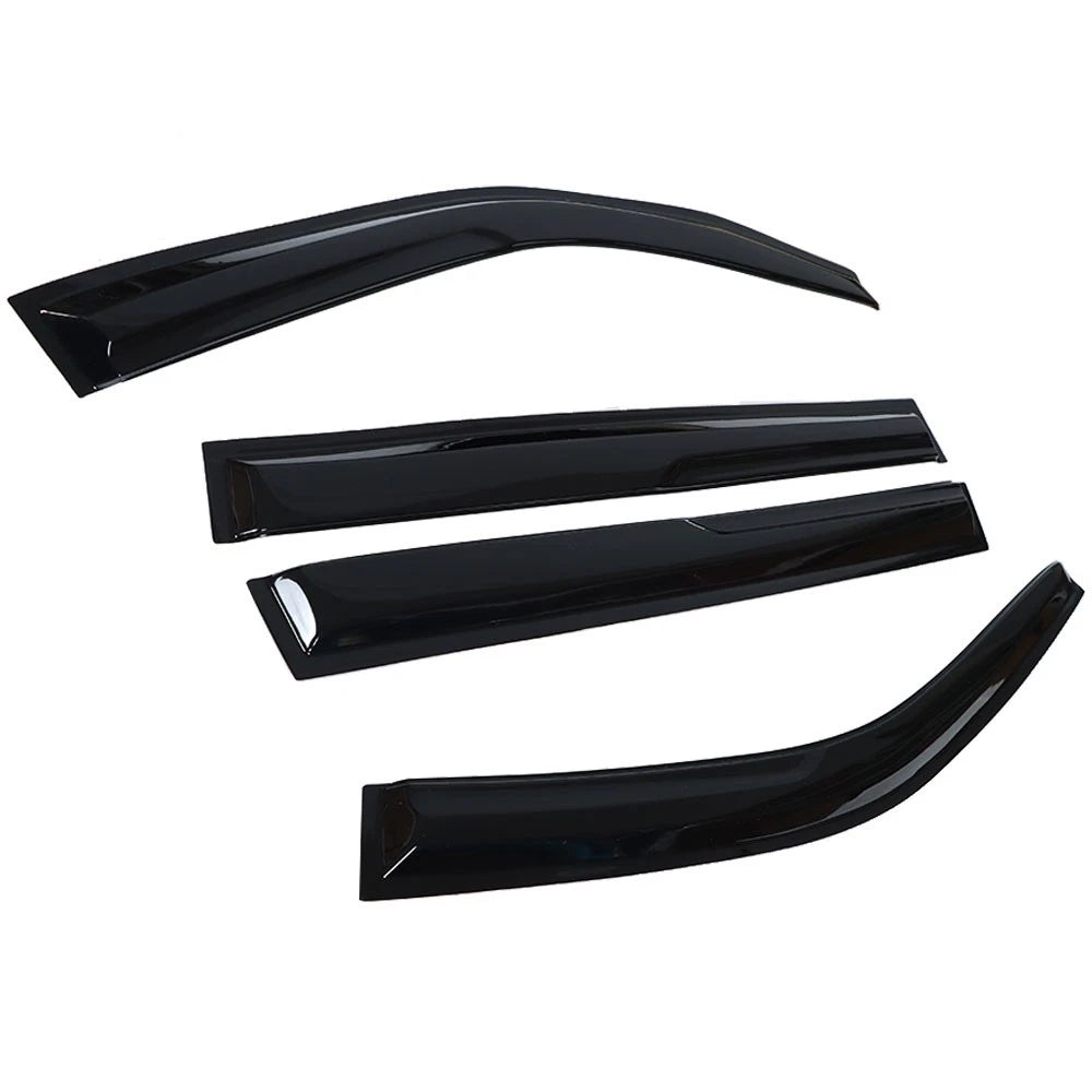 Set of 4 Smoke Tint Window Visors for Toyota Highlander (2001–2007)