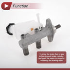 Brake Master Cylinder with Reservoir No. 585102H000 for Hyundai Elantra (2006–2010)