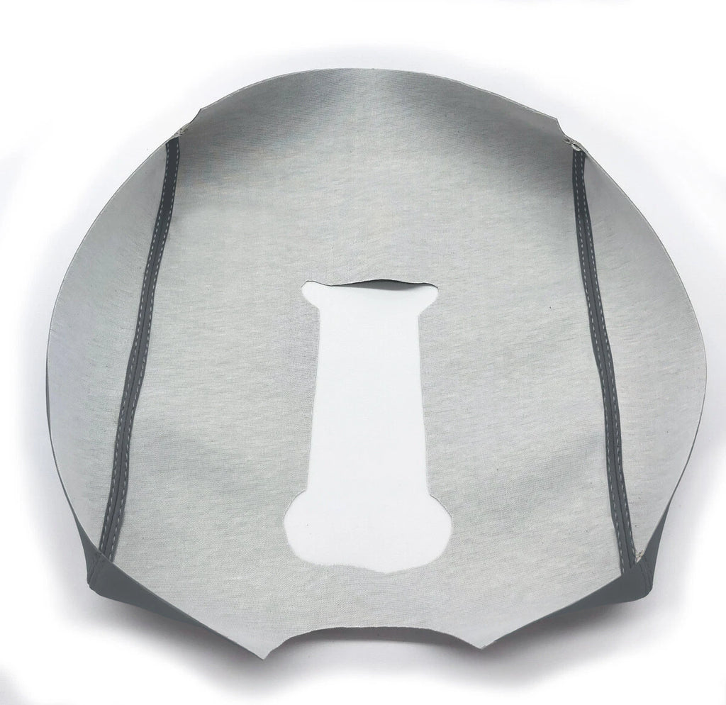 Center Bench Lid Armrest for GMC Sierra (2014–2019) Medium Gray PVC Leather