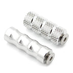 6mm Foot Peg Gear Shift Brake Lever Toe Peg Pedal for Universal Motorcycle Silver