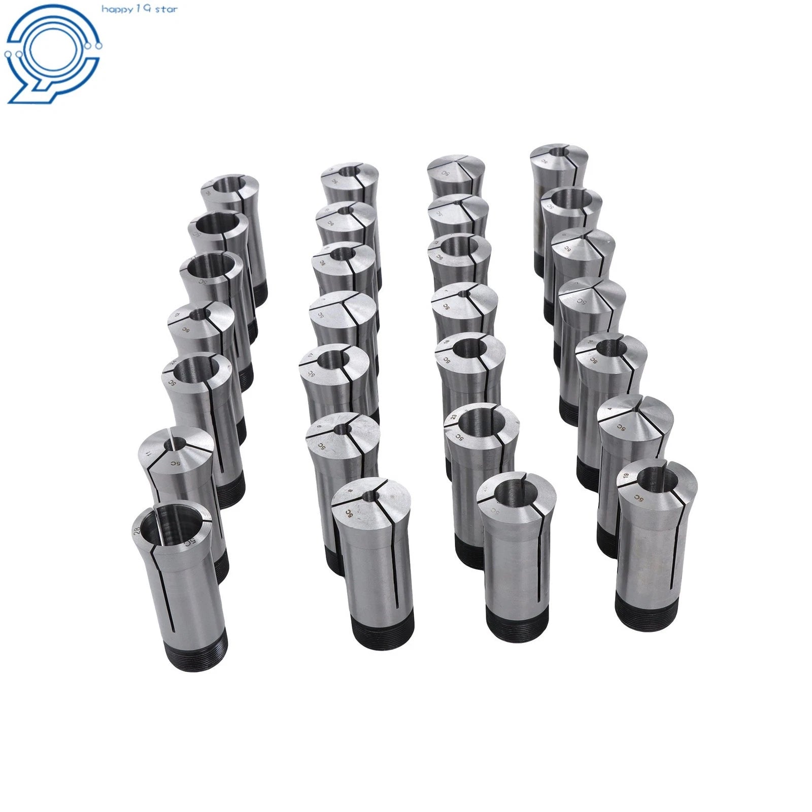 28X 5C Precision Collet Set for Full Metric Range (1-28mm)