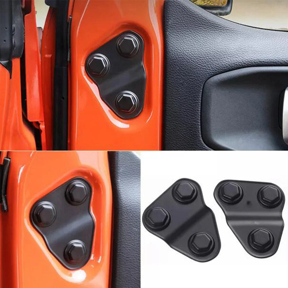 8x Door Lock Cover & Screw Protector Trim for Jeep Wrangler (2018-2024)