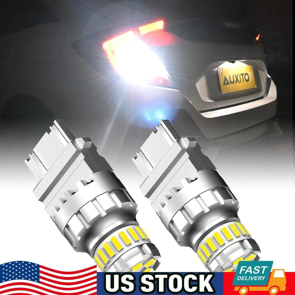 2X AUXITO 3157 4114 4157 LED DRL Daytime Running Light Bulb White 23SMD