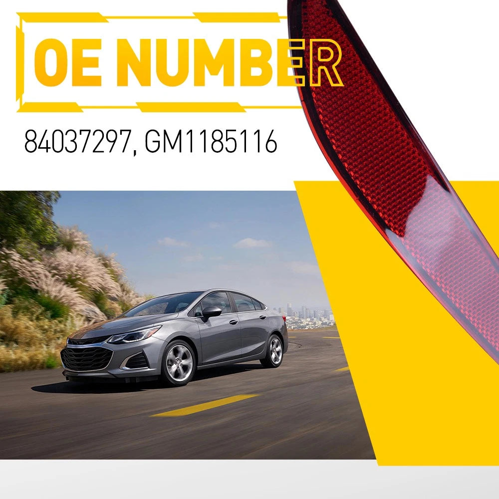 Right Rear Bumper Light Reflector for Chevrolet Cruze (2016–2019)