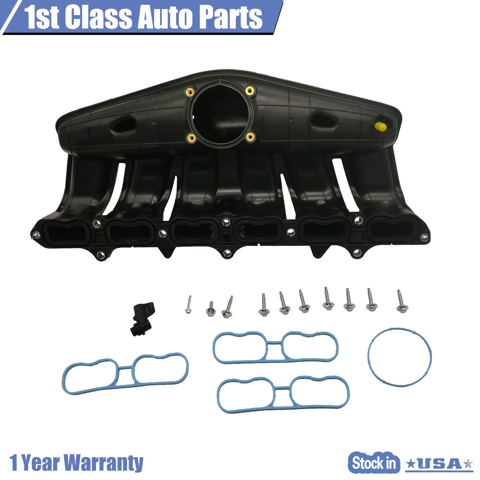 Intake Manifold with Gaskets for Chevy Trailblazer GMC Envoy Isuzu Saab 9-7x
