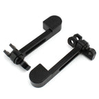Black Stirrup Heel Foot Rest Pegs for Harley Sportster XL 883 1200 Softail FXWG