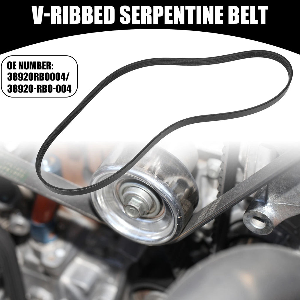 V-Ribbed Serpentine Belt No. 38920RB0004 for Honda Fit (2009–2013)