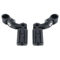 1-1/4" Matte Short Angled Highway Engine Guard Footpegs for Harley