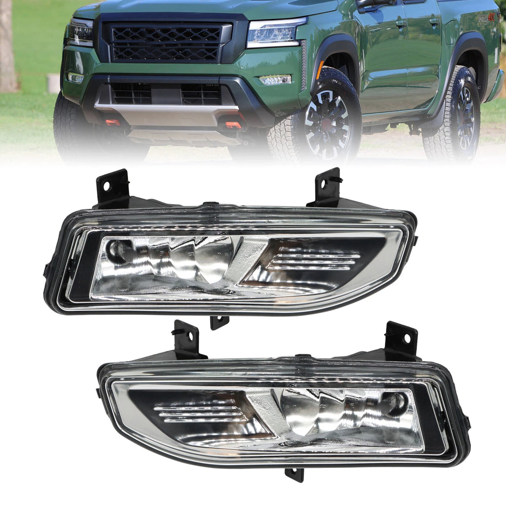 Front Fog Lights for Nissan Frontier (2022–2024) - Clear Glassy