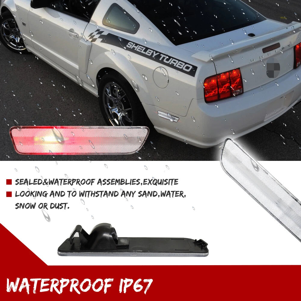 LED Rear Bumper Reflectors for Ford Mustang (2005–2009)