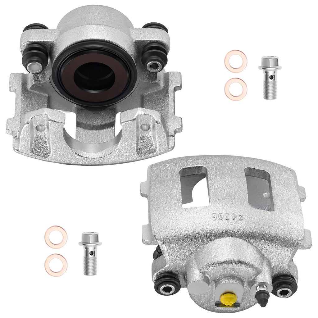 2X Front Brake Calipers for Jeep Wrangler (1990–2006) & Wagoneer (1990)