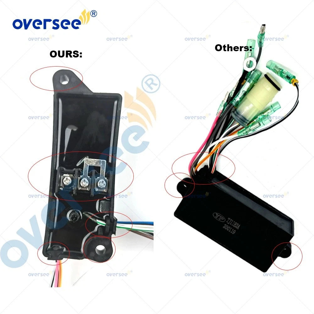 CDI Unit Assy (ECU) for Yamaha 2T 3Cly 40-50HP Outboard Motor (1990–1999)