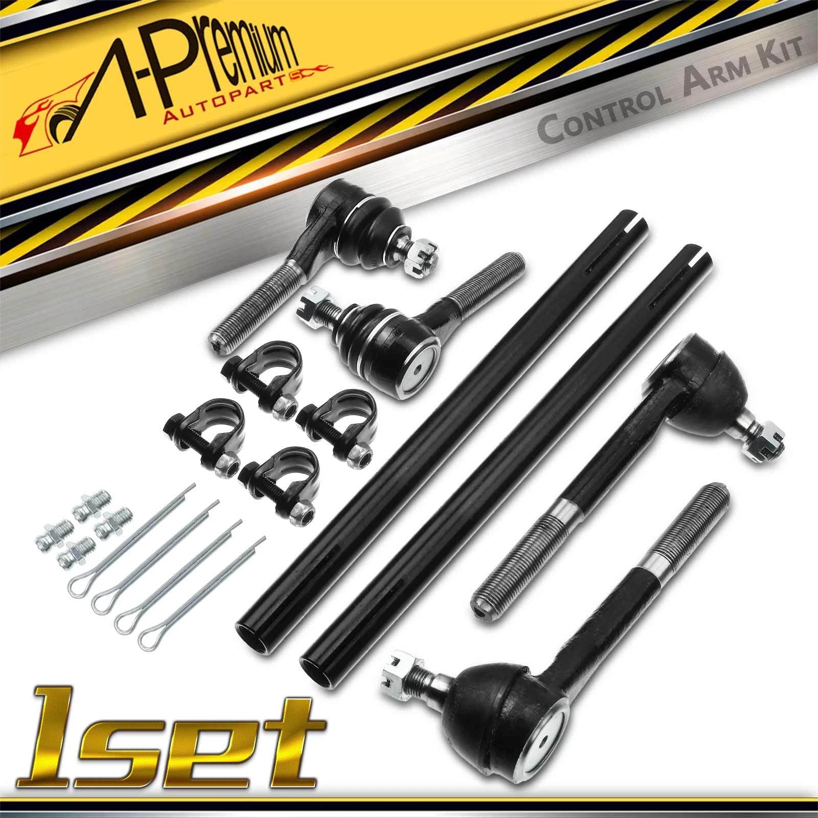Set of 6 Front Inner & Outer Tie Rod Ends for Mercury Grand Marquis (2000–2011)