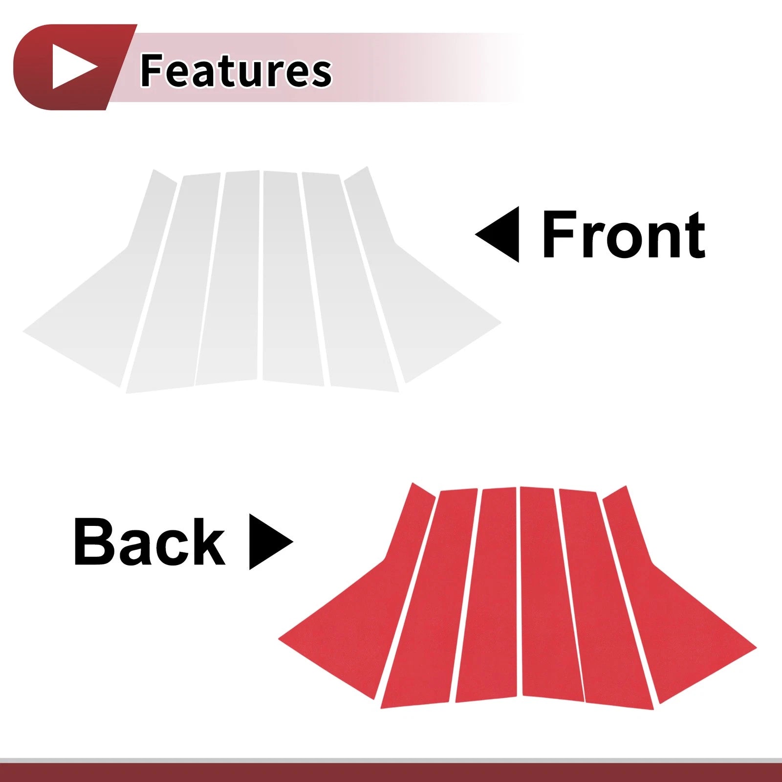 Door Pillar Window Trim for KIA Sorento (2015–2020) Silver Tone Left Right