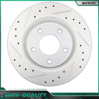Front Drilled Brake Calipers & Rotors Set for Dodge Avenger (2008–2014)