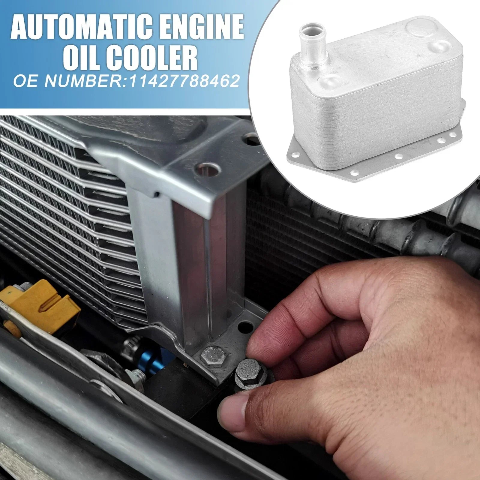 Oil Cooler for BMW X5 (2009 - 2013) Silver Tone
