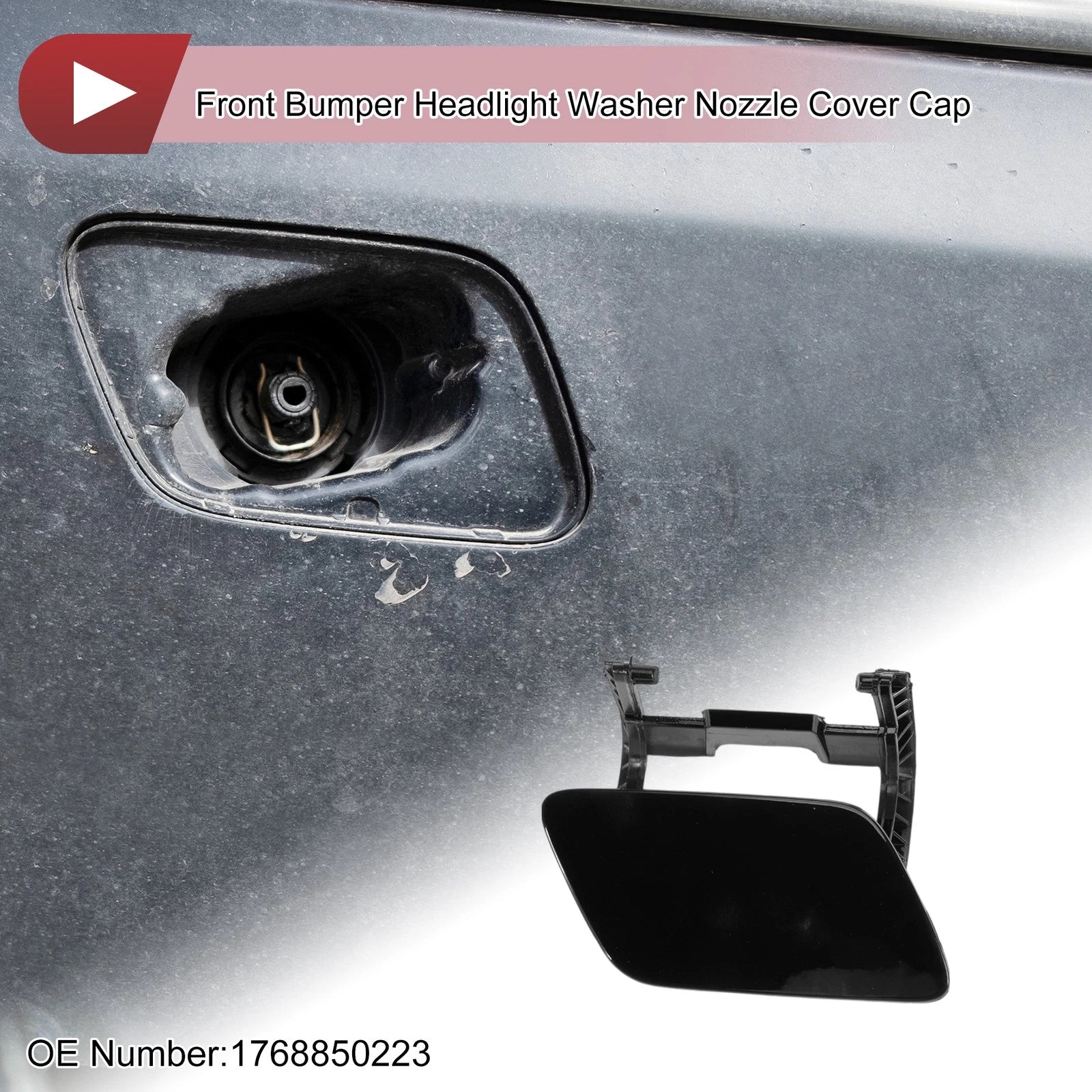Front Right Bumper Trim Nozzle Cover No.1768850223 for Mercedes-Benz W176 (2013–2018)