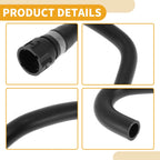 HVAC Heater Hose for BMW 3 Series E46 (2000–2007) No. 64216902683 Rubber Black