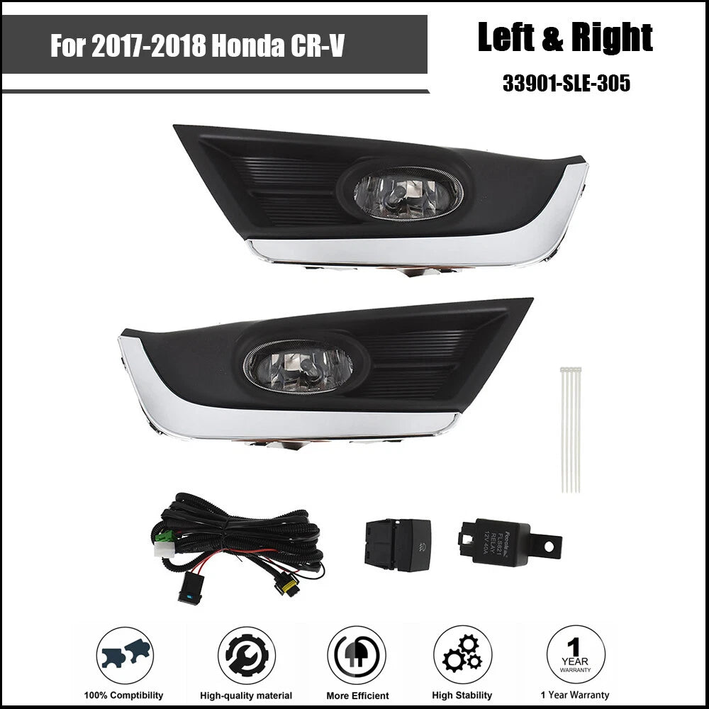 Fog Light Frame Kit for Honda CR-V (2017–2018)