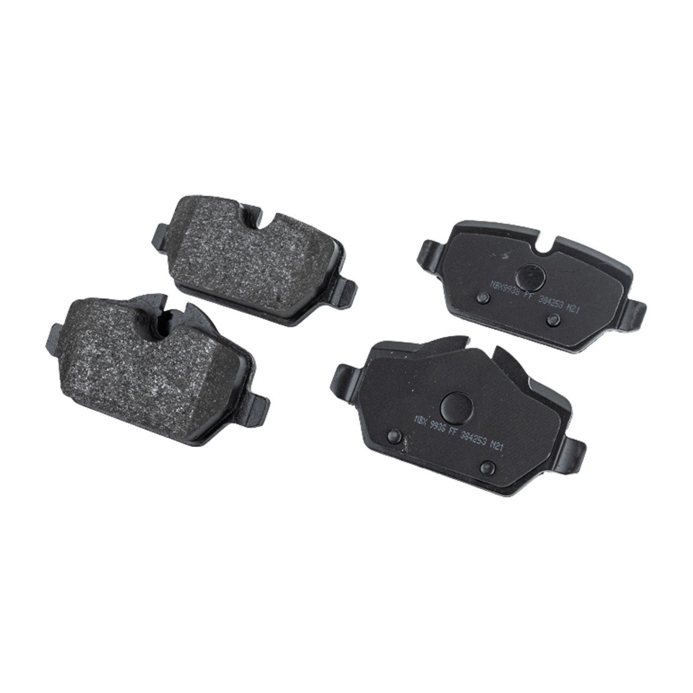 Set of 4 Rear NAO Brake Pads for Mini Cooper Countryman, Paceman