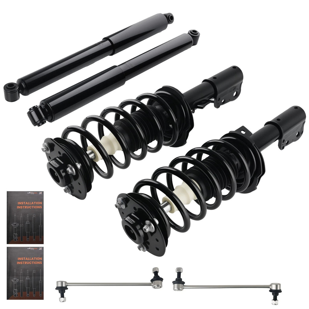 Front Strut Rear Shocks Sway Bar for Pontiac Torrent Chevy Equinox (2007–2009)
