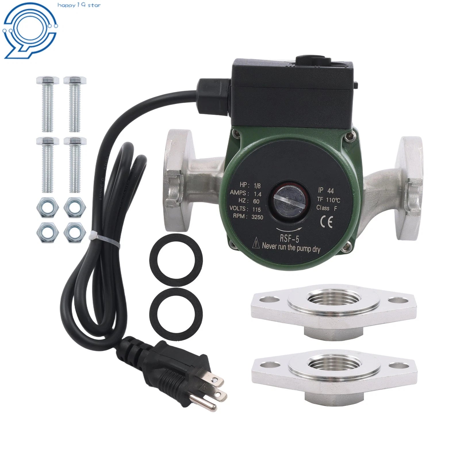 Cartridge Circulator Pump for 009-SF5 (Stainless Steel, 3250 RPM, 1/8hp)