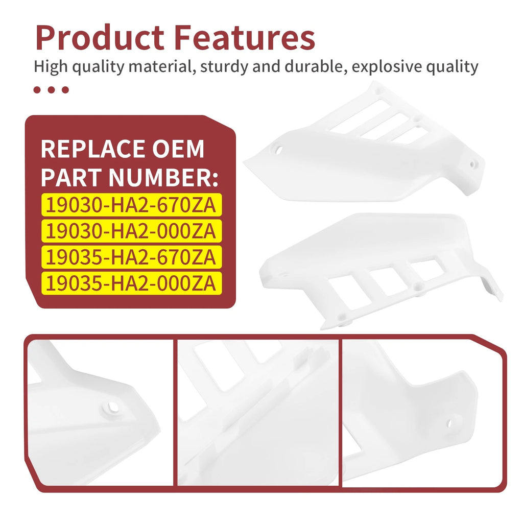 2Pcs Radiator Shrouds for Honda ATC250R (1985–1986)