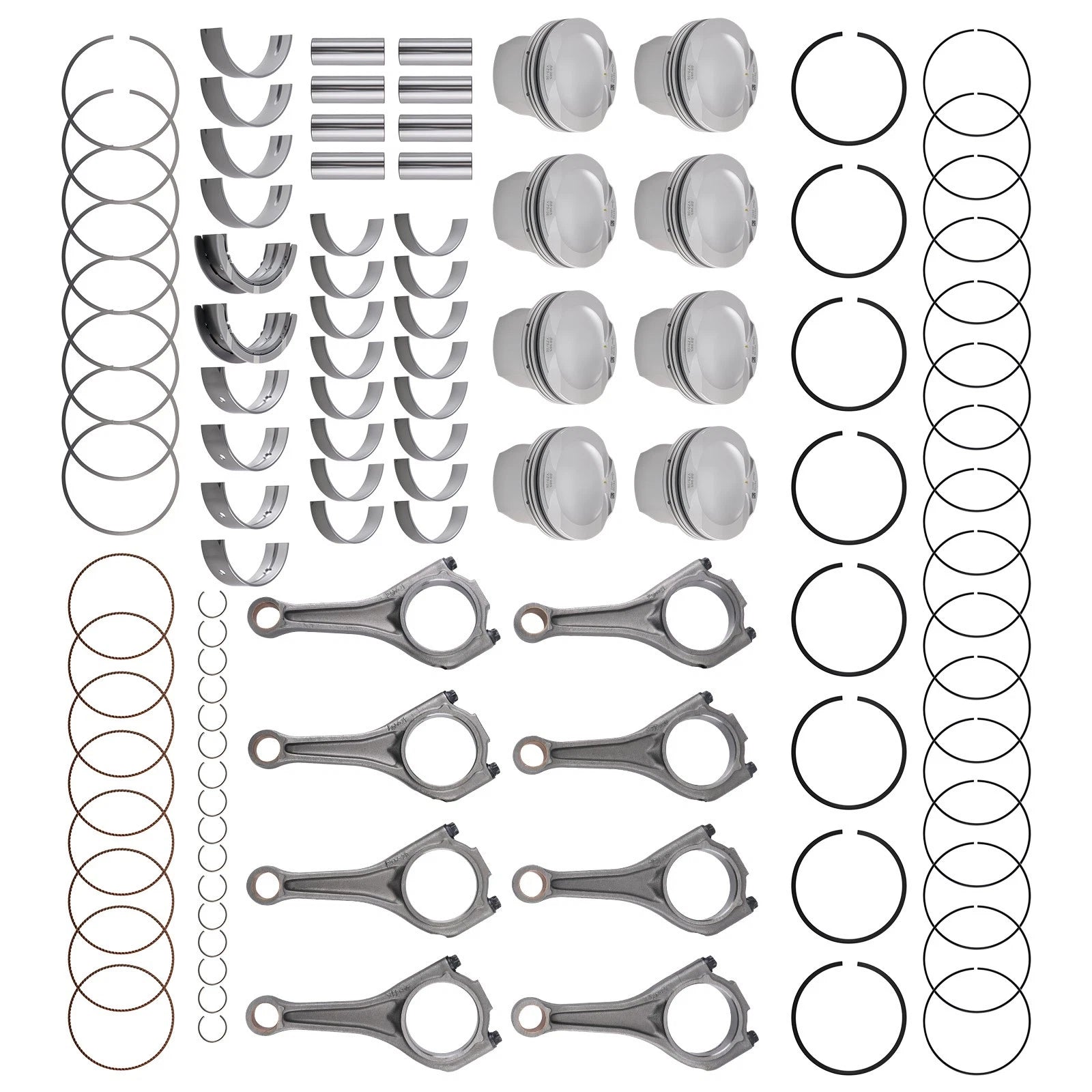 Rebuild Kit Piston Connecting Rod Bearing for BMW X5 X6 550i 650i 750i (2007–2018)