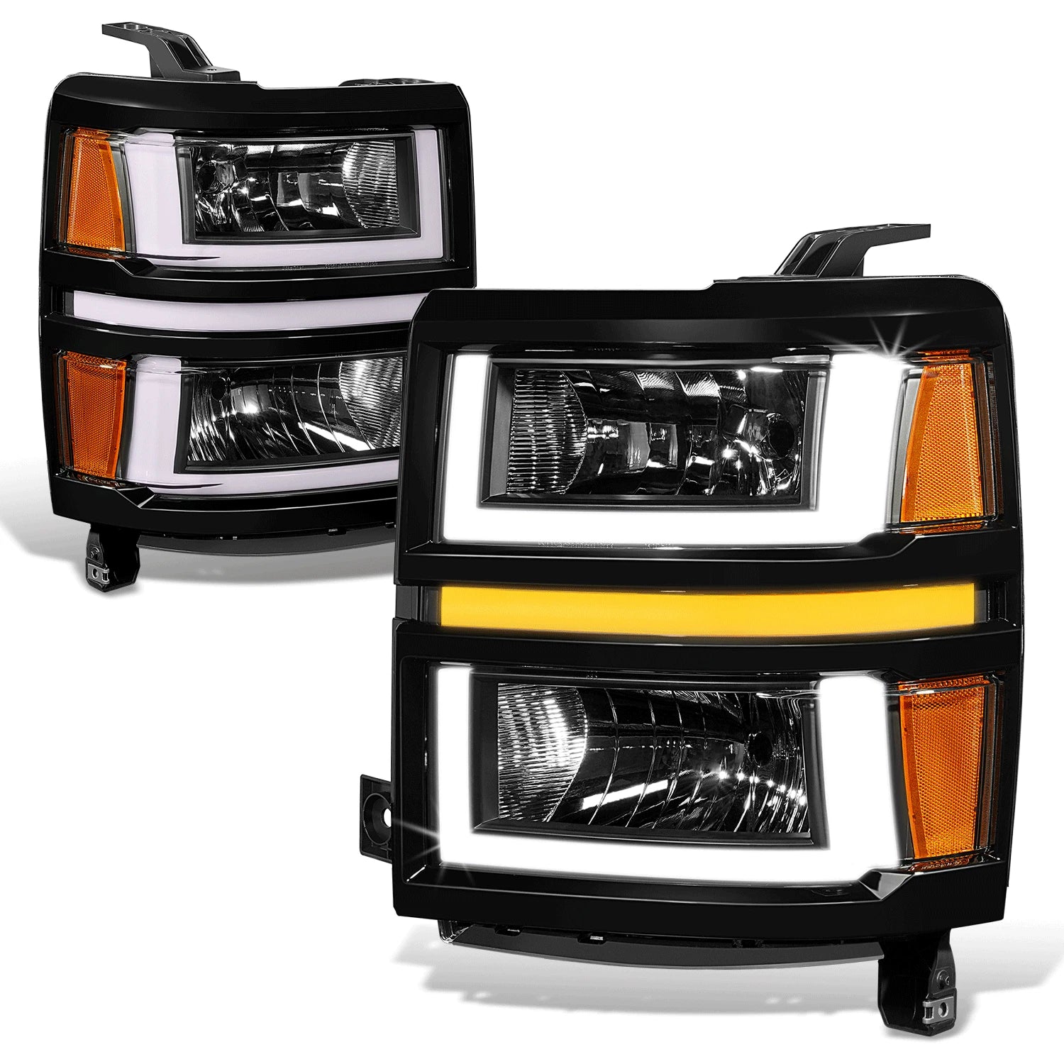 U-LED DRL Sequential Headlights for Chevrolet Silverado 1500 (2014–2015)