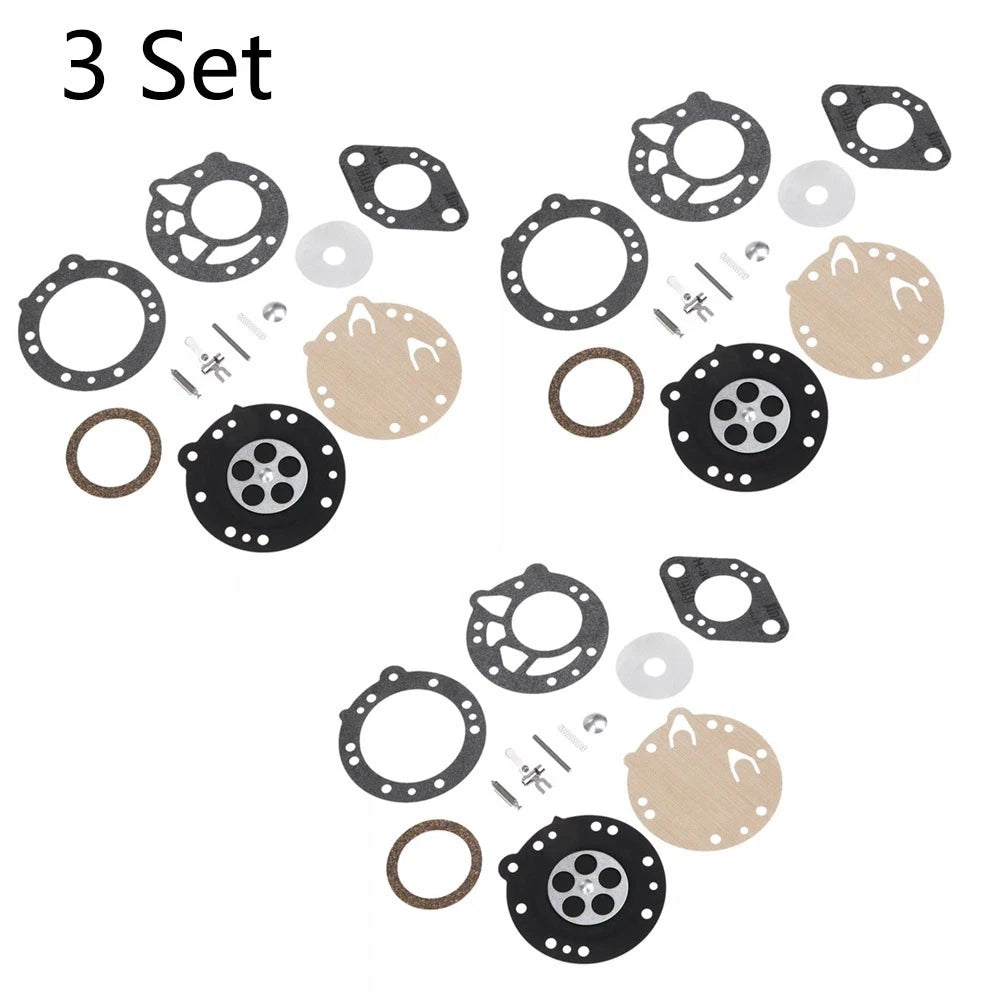 Set of 3 Carburetor Diaphragm Kit for Zama RB-42 Stihl TS350 (08–090)