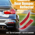 Pair Rear Bumper Reflector Strip Left Right for BMW X5 (2007-2013)