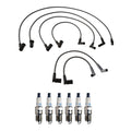 Denso Wire Set & 6 Double Platinum Spark Plugs for Ford Mazda 3.0L (0.05)